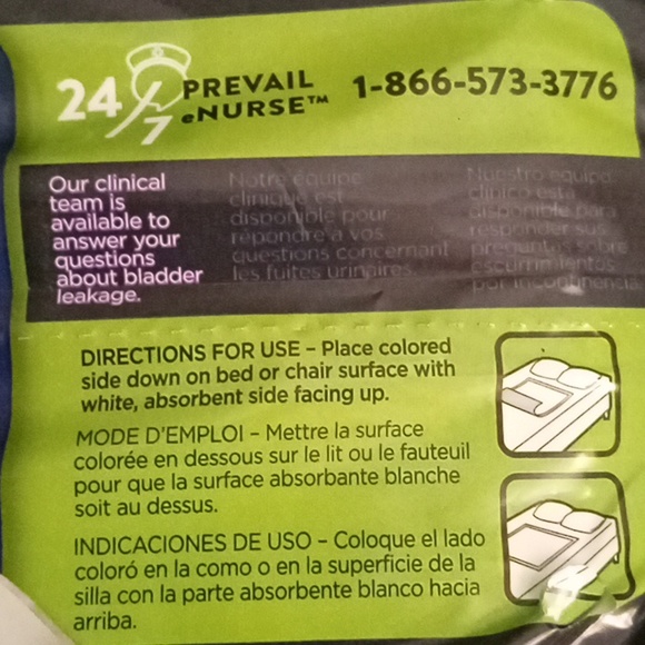 Prevail Underpads L 23" x 36" NWT - Picture 3 of 3